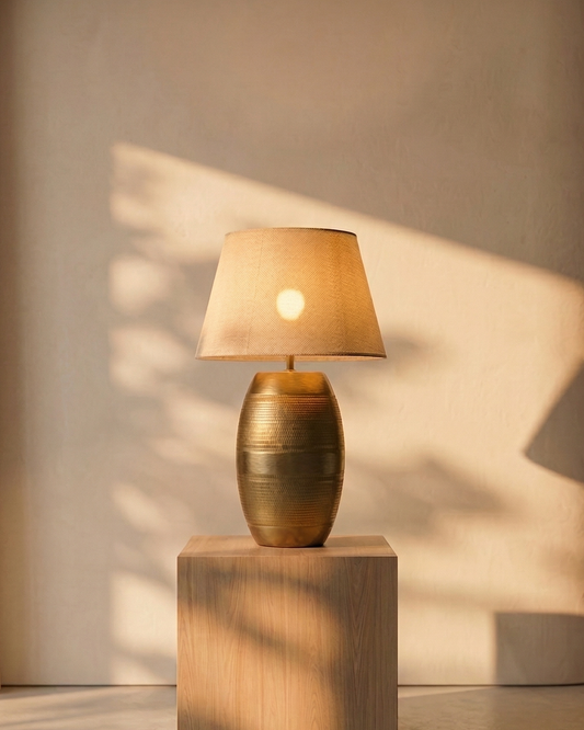 Gilded Pillar Table Lamp