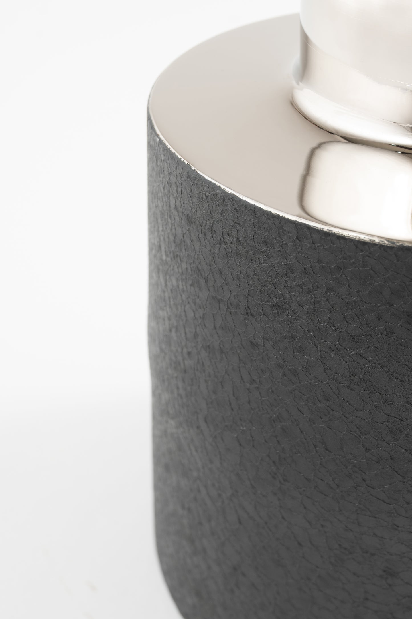 Obsidian Chrome Vase