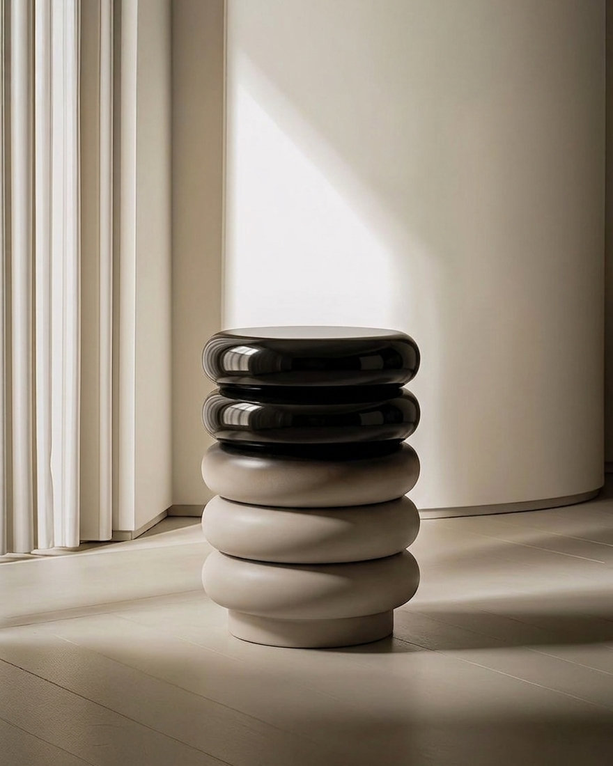 Noir Bicolor Side Table