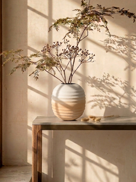 Dusk Ribbed Ombre Vase