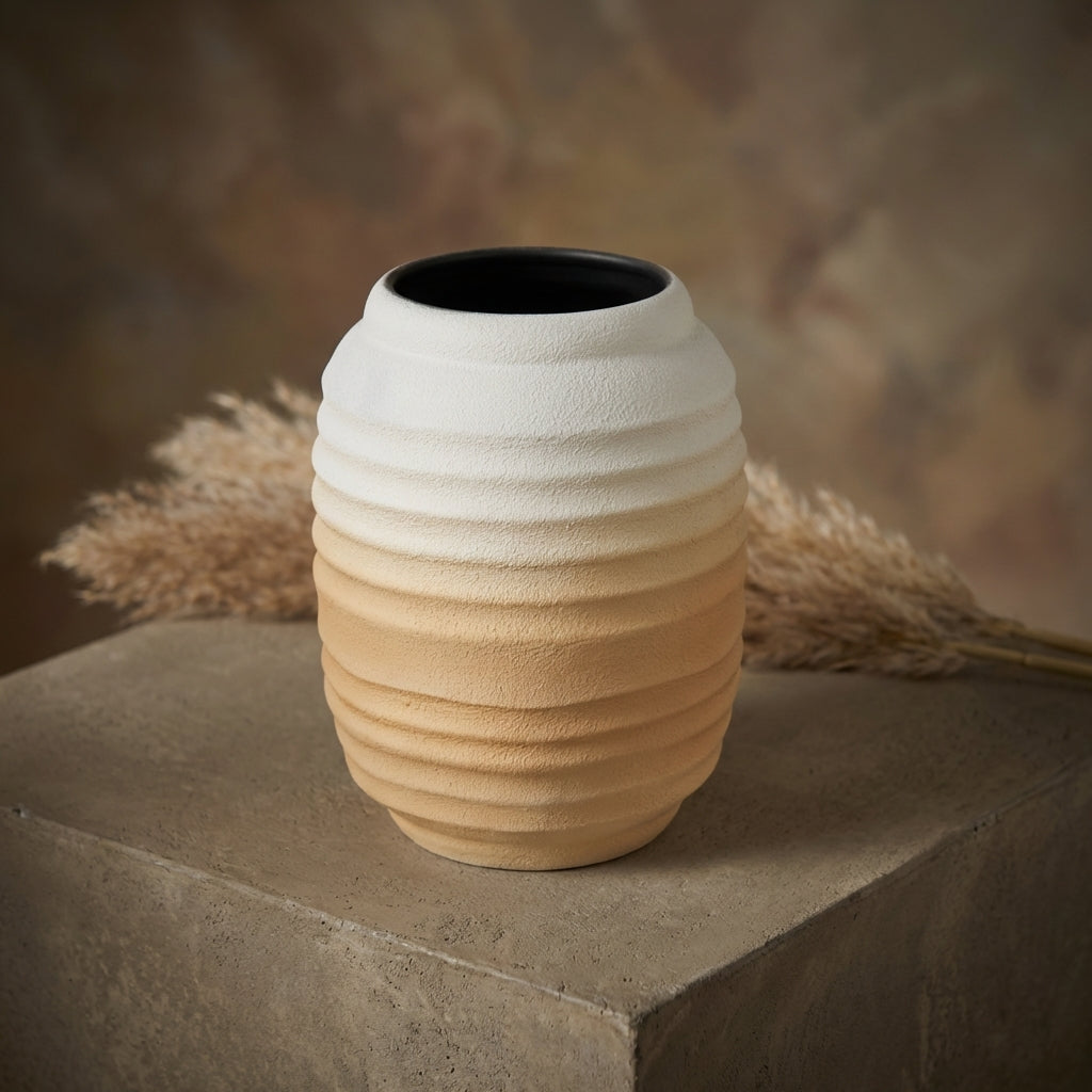 Dusk Ribbed Ombre Vase